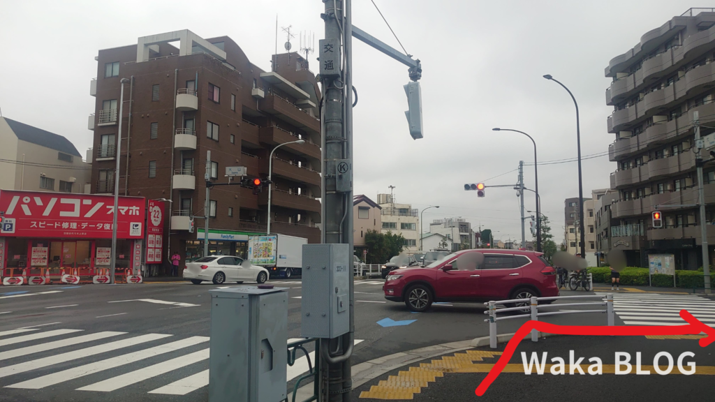 代々木上原から中央試験センター道のり10